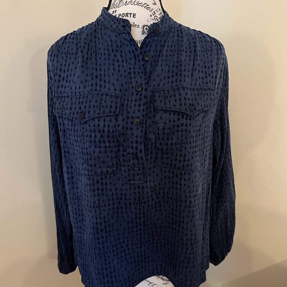 Ted Baker Navy Blue Blouse